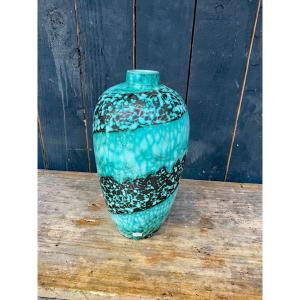 Atelier Primavera, Large Art Deco Ceramic Vase, Signed, Numbered, Circa 1930