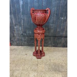 Pierre Perret Et Jerome Massier Fils, Important Complet Art Nouveau Orientaliste Vallauris 1900