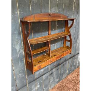 Art Nouveau Period Shelf In Stained Beech Circa 1900