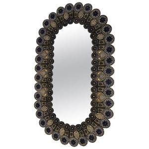 Fernande Massart (1927-2017) Very Large Ceramic Surround Mirror Circa 1960/1970
