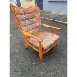 Guillerme Et Chambron, Edouard Armchair, Restored, Edition Vos Maison Circa 1970
