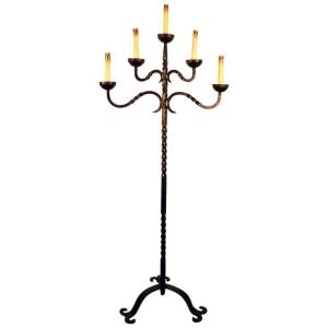 Wrought Iron Floor Lamp Circa 1950/1960