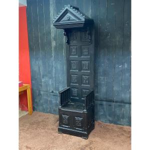 19th Century Cathedra In Oak 