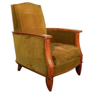 Maurice Jallot (attributed To) Art Deco Period Armchair Circa 1930