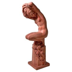 Raymonde Guerbe (1894-1995) Art Deco Terracotta Sculpture Circa 1930