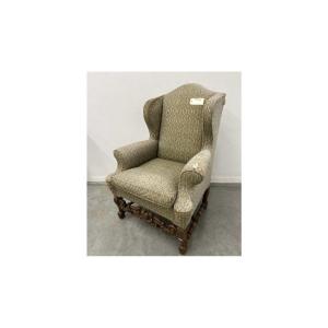 Large And Comfortable Louis XIII Style Wingback Armchair