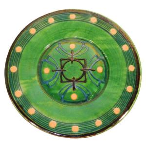 Biot, Very Large Ceramic Dish, Circa 1960, Signed