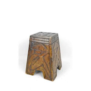 Folk Art Stool Circa 1930/1950