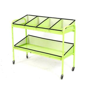 Amusing Serving Trolley On Wheels In Lacquered Metal Circa 1950/1960