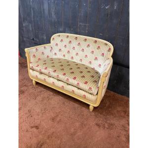 Art Deco Bench In Lacquered Wood Circa 1920/1930