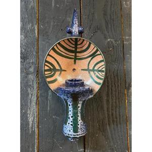 Boleslaw Danikowski (1928-1979) Ceramic Wall Lamp Circa 1960
