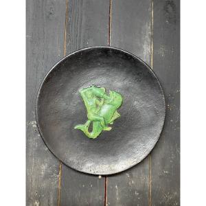 Large Ceramic Dish Circa 1950/1960 Signed Vandeville 