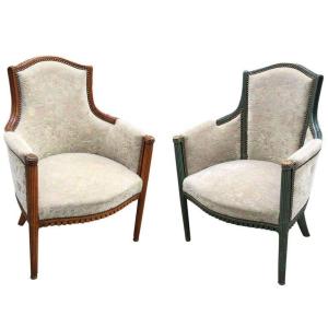 2 Elegant Art Deco Armchairs Circa 1920/1930 Can Be Paired