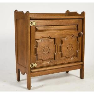 Guillerme Et Chambron, Oak Cabinet "your House Edition Circa 1970