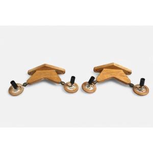 Guillerme Et Chambron, Pair Of Wall Lights "your House Edition Circa 1970