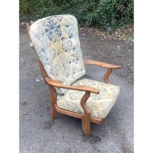 Guillerme Et Chambron, "grand Repos" Armchair, Edition Votre Maison, Circa 1970