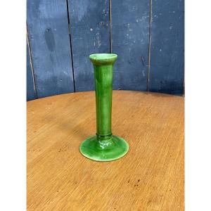 Ceramic Candle Holder Circa 1960/1970 Fleur De Lys Mark To Decipher 