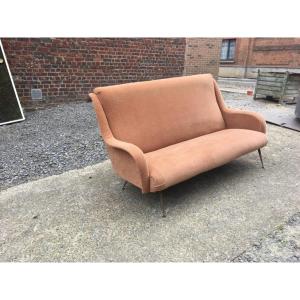 Italian Work Circa 1970, Bench In The Style Of Marco Zanuso