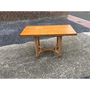 André Arbus (1903-1969) Art Deco Table With Opening And Swiveling Top 