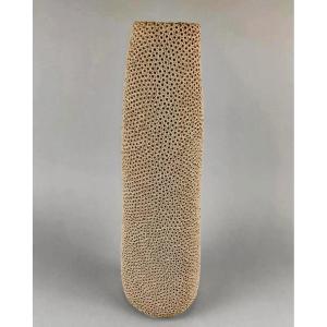 Gilles Caffier (1963) Free-form Ceramic Vase, Signed And Dated