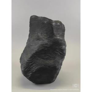 Gilles Caffier (1963) Large Textured Ceramic Vase, Signed 