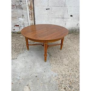 Jules Leleu, Signed Art Deco Pedestal Table, Circa 1930/1940