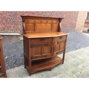 Art Nouveau Serving Trolley In The Style Of Locksmith Bovy, Circa 1900