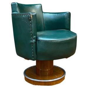 De Coene, Art Deco Office Armchair In Rosewood Circa 1930/1940