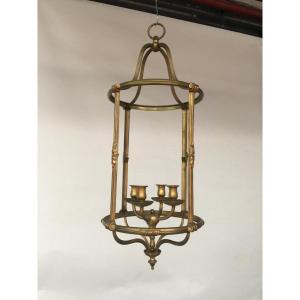 Antique Bronze Lantern Circa 1930/1950 