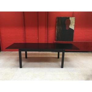De Coene. Blackened Oak Dining Table, Circa 1950-1960