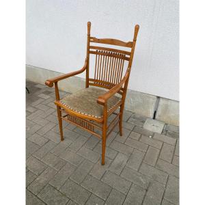 1 Viennese Secession Armchair Attributed To Thonet, Austria Circa 1900