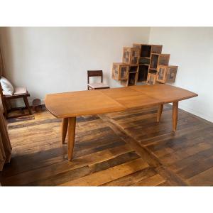 Guillerme And Chambron, Rare Table Circa 1960, Votre Maison Edition