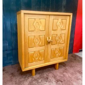 Guillerme And Chambron, Oak Cabinet, Votre Maison Edition, Circa 1970