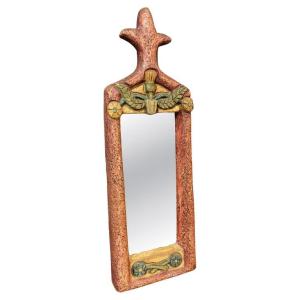 Gruer Claude (1923-2013) And Marie-madeleine (20th Century) - Mirror In Chamotte Clay