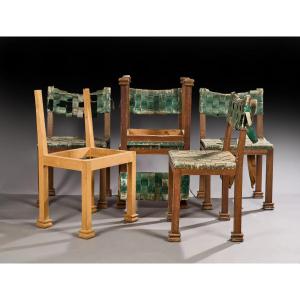 European Work Circa 1900/1920, 6 Interesting Chairs From 1900 To Be Restored