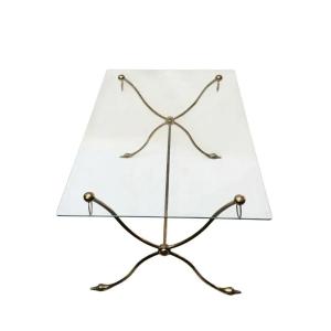 Brass Coffee Table Circa 1950/1960 In The Style Of Maison Baguès