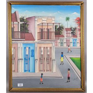 Huile Sur Toile Signed Innocent ,