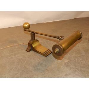 Bronze And Brass Piano Or Reading Lamp Art Deco Period, Circa 1930