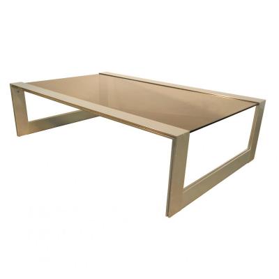 Jean Francois Sergeant, Living Table Aluminum Varnish And Glass Tint