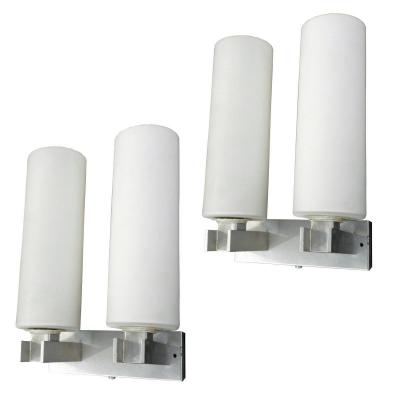 Pair Of Walls Aluminum And Opal Circa 1960