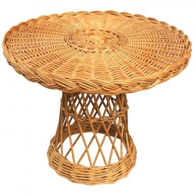 Vintage Rattan Pedestal, Circa 1950/1960
