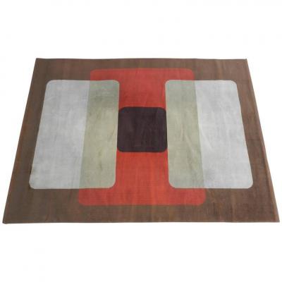 Large Wool Area Rug Around 1970