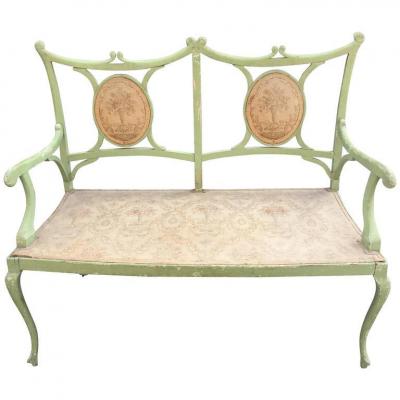 Charming Art Nouveau Bench A Optimize, Circa 1900
