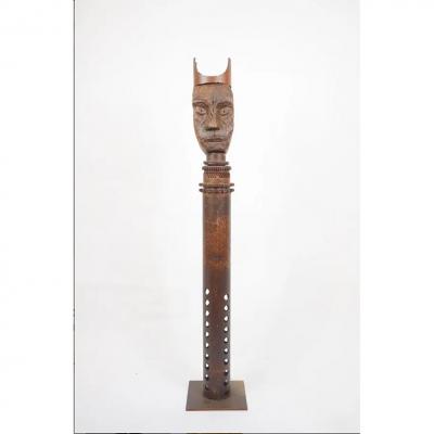 Guylaine Guy (1929) The King. Metal Assembly. Height 124 Cm.