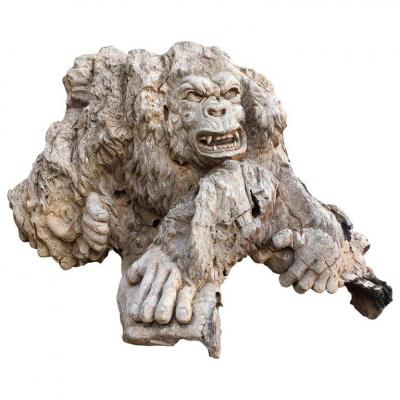 Great Root Carved In A Hardwood Circa 1950