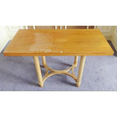 André Arbus (1903-1969) Art Deco Table With Opening And Swivel Top