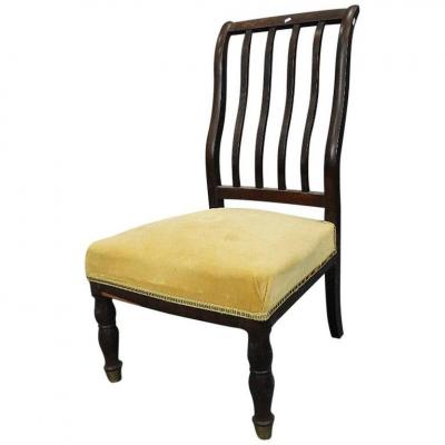 Louis Philippe Mahogany Chair And Mahogany Veneer