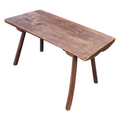 Brutalist Coffee Table In The Style Of Jean Touret, Marolles Workshop, Circa 1950