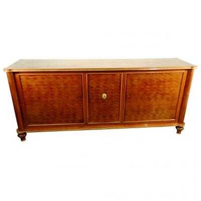 Jules Leleu. Art Deco Sideboard In Rosewood Veneer