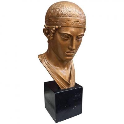 Classic Neo Sculpture In Patinated Plaster Circa 1950